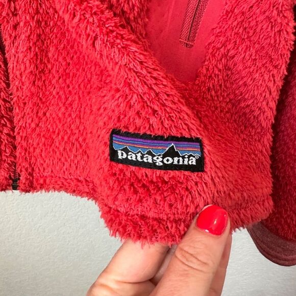 Patagonia Poppy Red R2 Polartec Fleece Full Zip Jacket - Size Medium - EUC - Picture 2 of 7